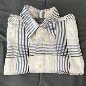 Haupt Casual Short Sleeve Button Down Shirt Size L